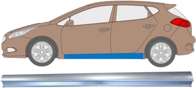 Reparatie dorpel voor Kia Ceed 2012-2018 / Links