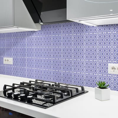Muurstickers voor keuken en badkamer - 60 Oosterse cementtegelstickers - 60 stickers 10x10cm