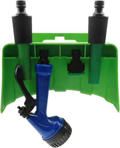 Tuinslanghouder Wandmontage - Slanghouder Buiten - Tuin Opruimen - Zwaar Uitgevoerd PP - 23 x 16 x 14 cm - Groen