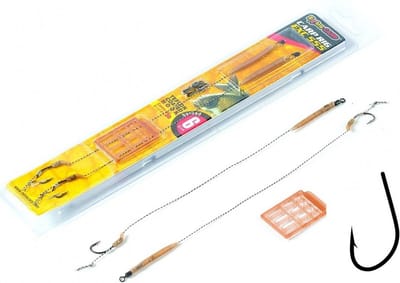 EXC Carp Rig 555 - Haakmaat #2 - 25lb - 2 stuks - 20cm - Kant-en-klare Karper Onderlijnen - Karper vissen
