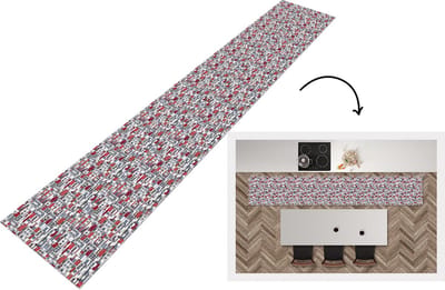 Keukenloper - Loper keuken - Stad - Patroon - Huizen - 300x50 cm - Keukenloper vinyl