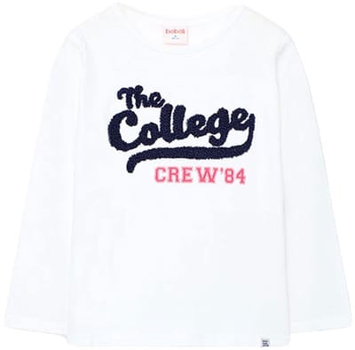 Boboli Knit T-shirt Met Lange Mouwen Wit 4 Years Jongens,Meisjes