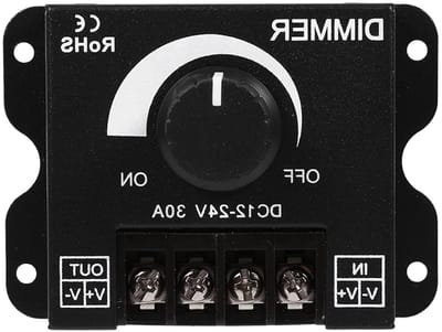Dimmercontroller voor 12V-24V LED strips - Handmatige bediening voor sfeervolle verlichting, ideaal voor lampen en bandverlichting