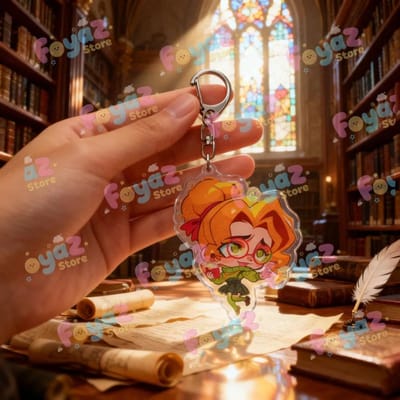 Deadlock Charms Chibi Sleutelhanger voor Accessoire Shiv Zak Portier Zwerver Mina Klimop Wimper Paige Sleutelhangers Sieraden Manga Cadeaus brown