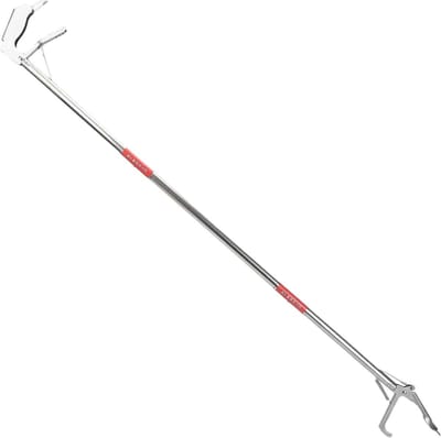 Slanggrijper - Grijper tang - Veilig hanteren - Opvouwbaar roestvrij staal - 127 cm - Zilver