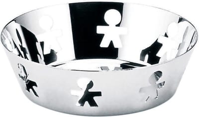 Alessi Girotondo pierced basket - Schaal - Zilver