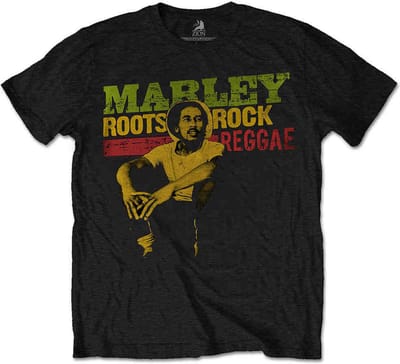 Bob Marley - Roots, Rock, Reggae Kinder T-shirt - Kids tm 10 jaar - Zwart