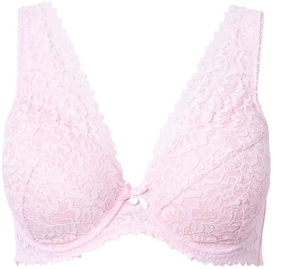 TruYou - Dames - TRUYOU beugelbeha kant zachte cups - Babyroze - Maat 110D