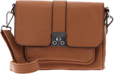 FREDsBRUDER Leren Schoudertas Treasure Midi Crossbody Bag Cinnamon Bruine