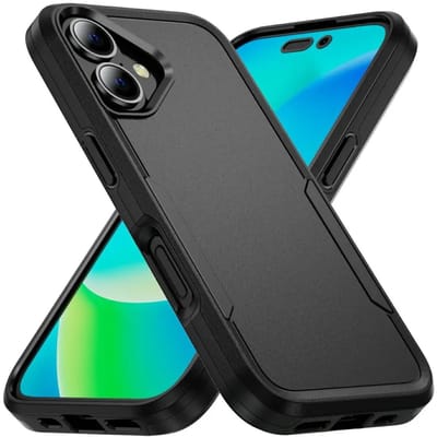Back Cover Geschikt voor Apple iPhone 17 | Rugged Hoesje | Beschermhoes | Schokbestendige Hardcase | Shockproof | Tegen Vallen | Zwart