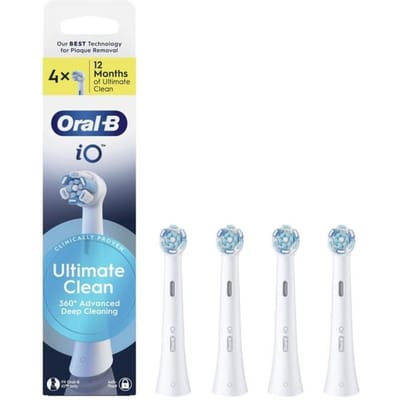 Oral-B iO Series Ultimate Clean - Originele opzetborstels - CrissCross borstelharen - 4 Stuks