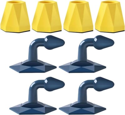 Deurstop Set - Muur Bumper - Bescherming Muren - Zelfklevend Ontwerp - 4 Stuks - Meerkleurig