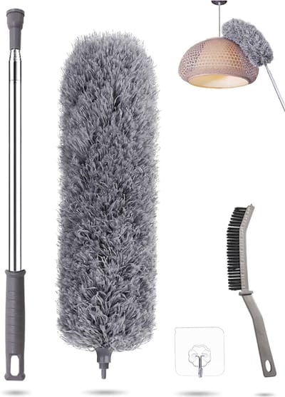 CRLYN® Telescopische Plumeau - Ragebol – Uitschuifbaar - Grijs