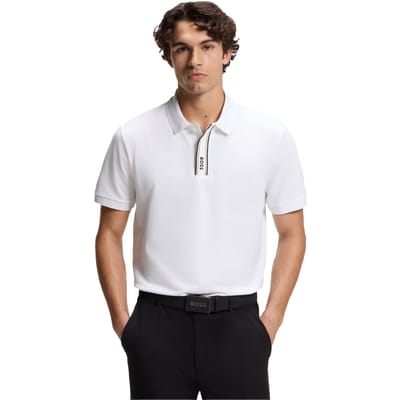 Boss Heren Logo Regular Poloshirt (Wit)