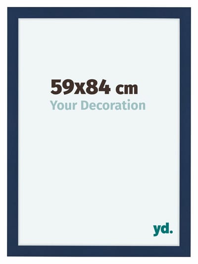 Your Decoration - Fotolijst 59x84 cm - MDF - Donkerblauw Geveegd - Como