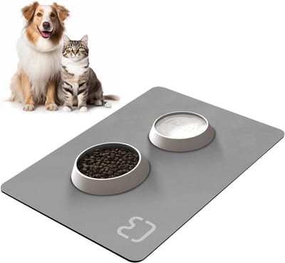 Waterdichte Voer Mat 40 x 60 cm: Antislip Voerpad voor Honden en Katten, Ultra Absorberend en Sneldrogend, Ideaal voor Huisdieren