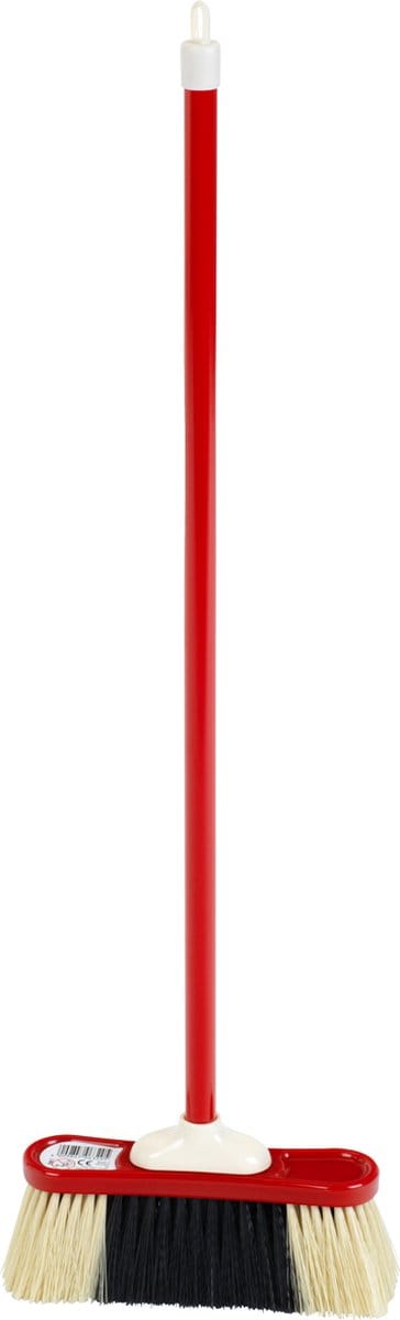 Klein Toys Pure Fresh klassieke bezem - 18x5,5x61,5 cm - hoogwaardig kunststof - rood