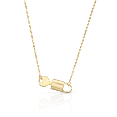 Schitterende 18K Gold Plated Zilveren Halsketting Slot