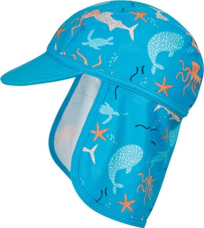 Playshoes Kinder UV-Schutz Muetze Meerestiere Tuerkis-49cm