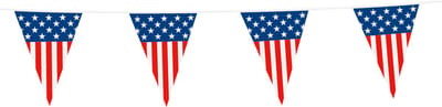 Vlaggenlijn USA 10 Meter - Voetbal EK WK Landen Feest Versiering Decoratie