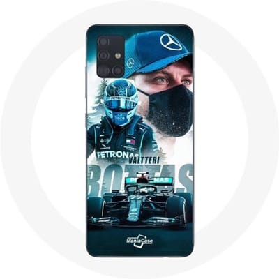 Hoesje - Samsung - Galaxy A51 - Formule 1 - Valtteri Bottas - Flexibel - Sportief