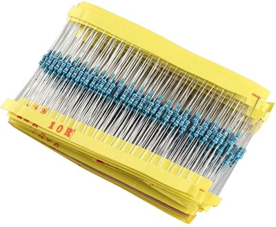 Dailygoody - Keramische Metaal Film Weerstand Set - 30 Waarden - 600 Stuks - 10 Ohm tot 1 MOhm - Elektronica Onderdelen - Weerstanden - Geschikt voor ...