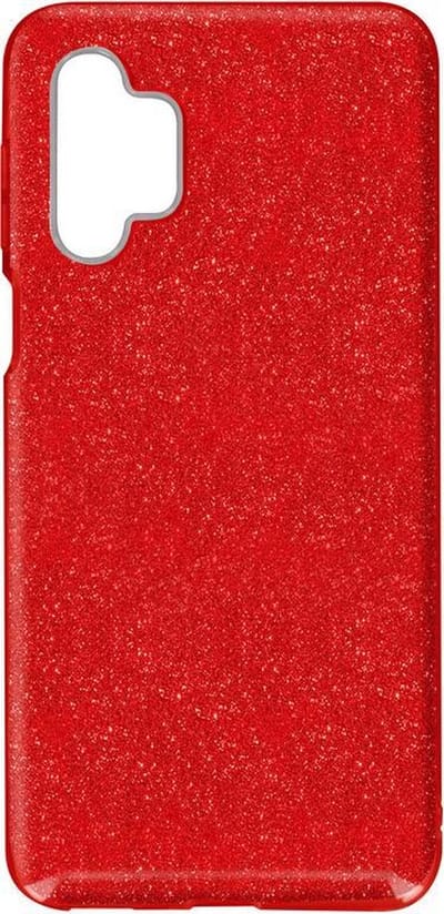 Backcover Hoesje Geschikt voor: Samsung Galaxy A32 5G Glitters Siliconen TPU Case rood - BlingBling Cover