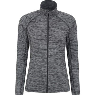 Mountain Warehouse Dames/Dames Bend & Stretch Midlayer met volledige rits (Zwart)