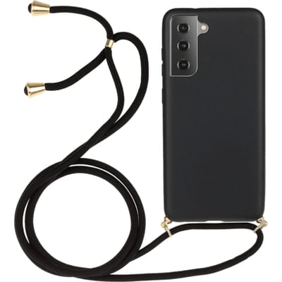 Mocaa Samsung Galaxy A14 telefoonhoesje met koord Zwart