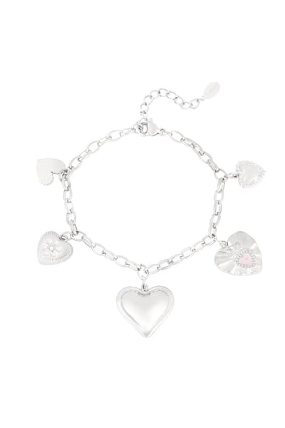 Goudlief heart's desire armband - Zilver kleur- Roestvrij staal - Verkleurt niet - Cadeau - Goudlief.nl
