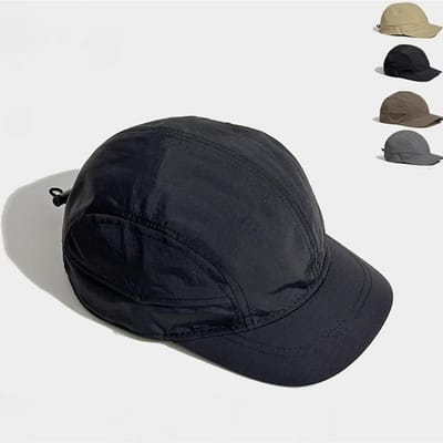 Casquette de Baseball Classique en Maille Noire Style Mode Minimaliste Unisexe Pour Hommes Femmes Respirante Légère Idéale Pour la Course à Pied le Voyage Adjustable