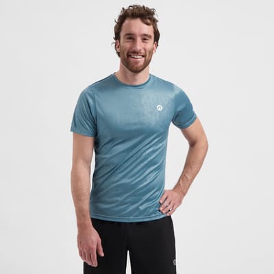 Rogelli Motion Heren Hardloopshirt - Korte Mouw - Blauw