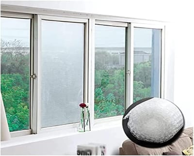 Isolatie folie - Zacht glas - Winter isolatie - Dubbel schuim - 1.6x1.8m - Transparant