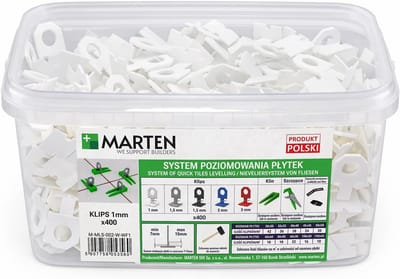 Tegel nivelleringsclips - Nivelleringsset Wiggen - Strakke Tegelplaatsing - Eénmalig Afbreken - 400 Stuks 1-3mm - Wit