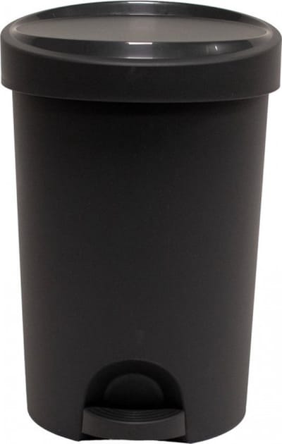 EDA Wasmand/wasbox met deksel - lichtgrijs - 60 liter - kunststof - L43 x B36 x H63 cm - Wasmanden/wasboxen