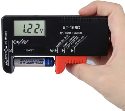 Batterijtester - Universeel - Compact - Geschikt voor verschillende batterijen - Digitaal - Jonyx