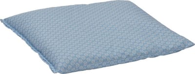 Druivenpitkussen Classico - 27 x 25cm - Blauw met Witte Bloemen