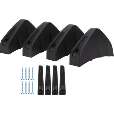 4 stuks Achterbumper Lip Spoiler Beschermende Trim Zwart Onderhoud Vervanging Universeel black