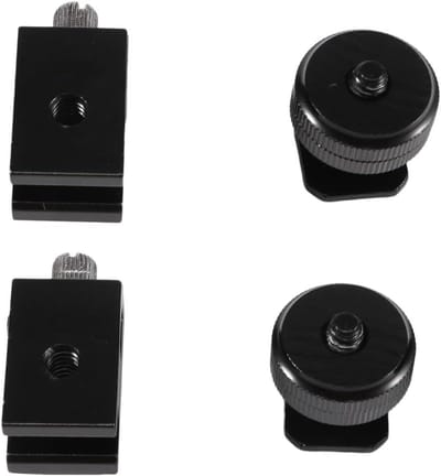 Camera Mount Adapters - Hot Shoe - Accessoires Bevestigen - Combinatie Set - 4 Stuks - Zwart