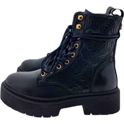 Steve Madden Grazier dames veterboot - Zwart - Maat 37