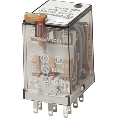 Finder 55.33.8.110.5000 Steekrelais 110 V/AC 10 A 3x wisselcontact 1 stuk(s)