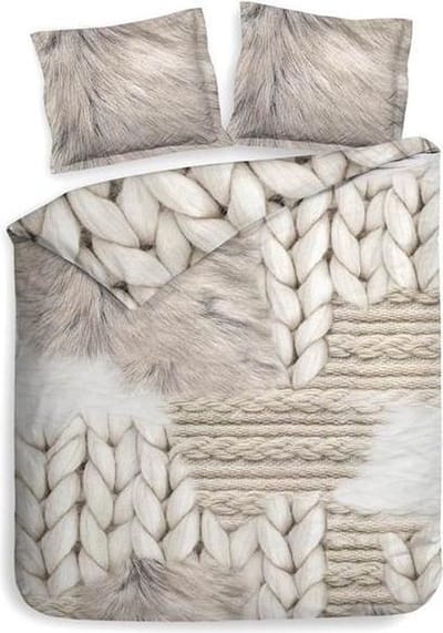 Heckett & Lane Bodet - Dekbedovertrek - Tweepersoons - 200x200/220 cm - Cream Ivory