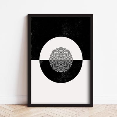 Poster Set - Wanddecoratie Prints - Woonkamer Aankleden - Set van 3 - 50x70 cm - Zwart-wit Abstract