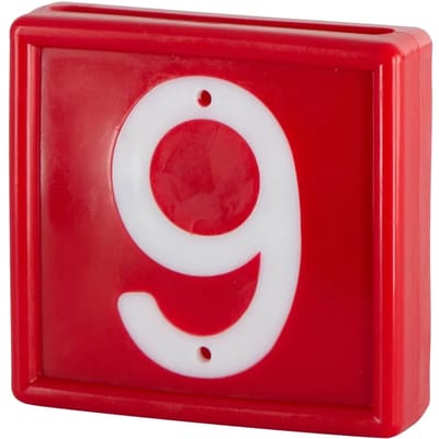 Genummerde markeerkraag om op de armband te schuiven Kerbl N°9 (x10)