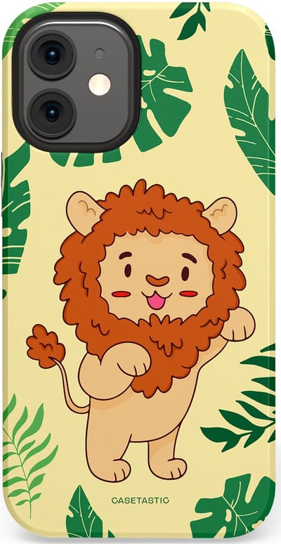 Casetastic Hoesje Geschikt voor Apple iPhone 12 Mini - Stijlvolle Beschermende Duo-layer Case - Brulknuffel