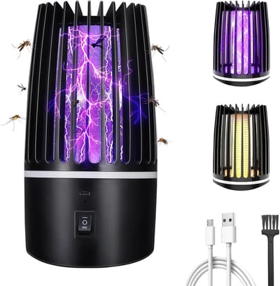 Oplaadbare muggenlamp 4000 mAh - UV-licht - Vangt insecten & vliegen - Binnen en Buiten