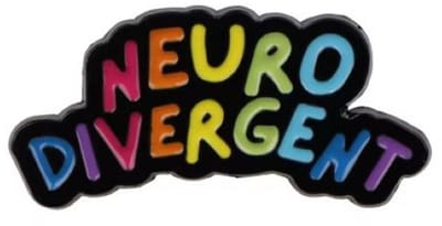 Pin Broche - enamel pin - kledingspeld - Neurodivergent