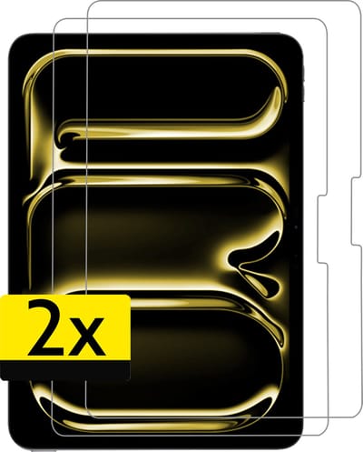 Screenprotector - Geschikt voor Apple iPad Pro (2024/2025) - 11 inch - 2 Stuks - Extra Sterk - Beschermglas - Gehard Glas - Tempered Glass - Screen Protector