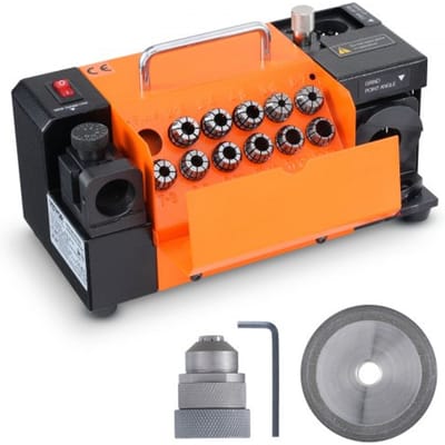 VEVOR MR-13A Boorbit Slijper 120W Boor Slijper 4500 RPM Slijpstation Stalen Boorbit Slijper 95-135° Verstelbare Punthoek 11 Spantangen Geschikt voor Boordiameter φ3-13 mm