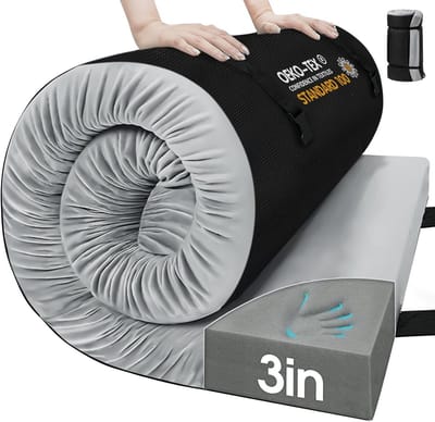 Comfortabel 7,5 cm Traagschuim Slaapmat voor Kamperen en Reizen